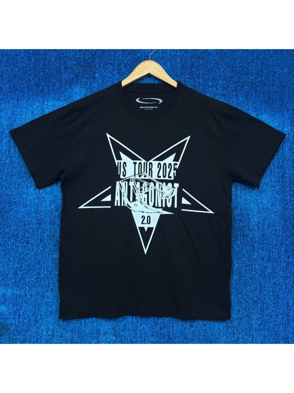 Playboi Carti 2025 Antagonist 2 US Tour Star Oversized Tee S
